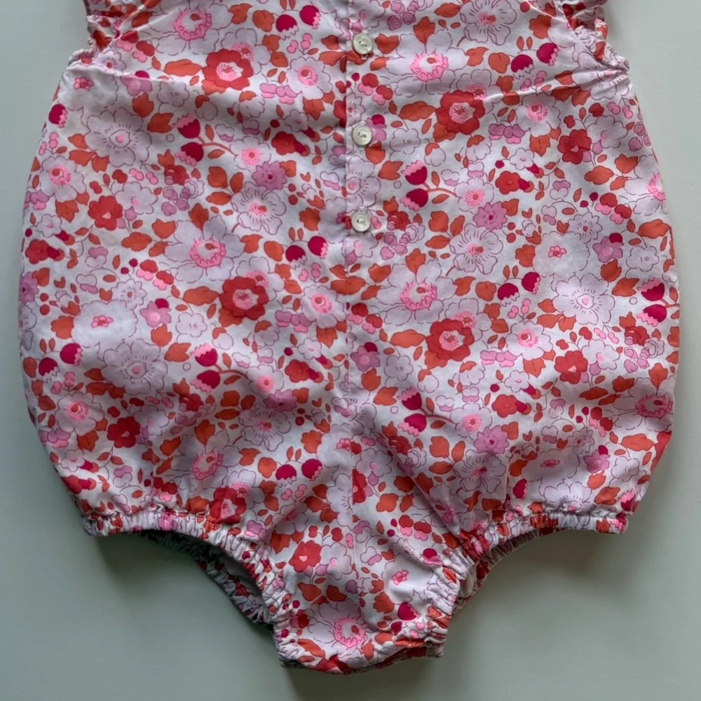 Jacadi Baby Girl Romper in Floral Liberty Fabric - Size 12M - Picture 11 of 14